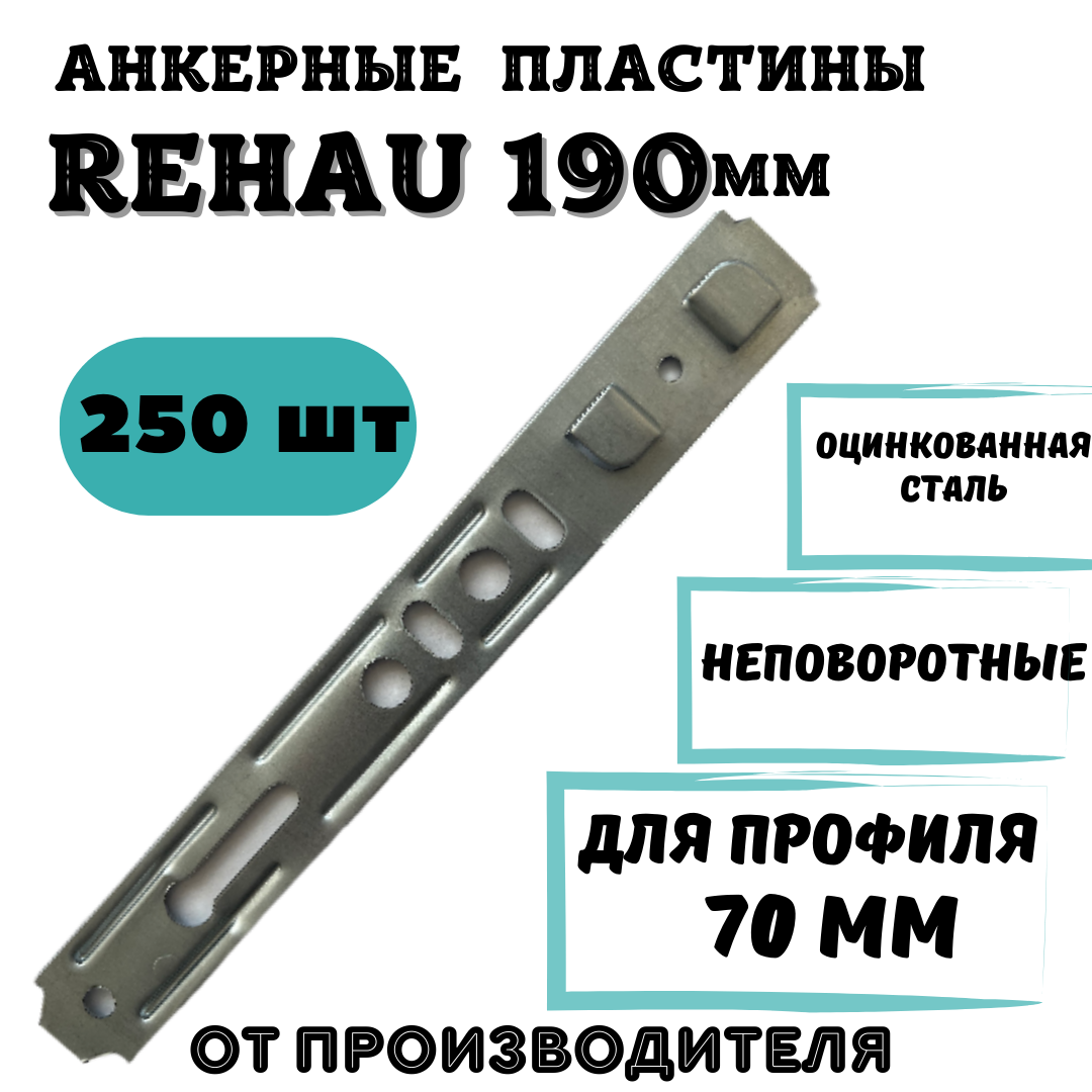 Анкерная пластина (неповоротная) REHAU 190